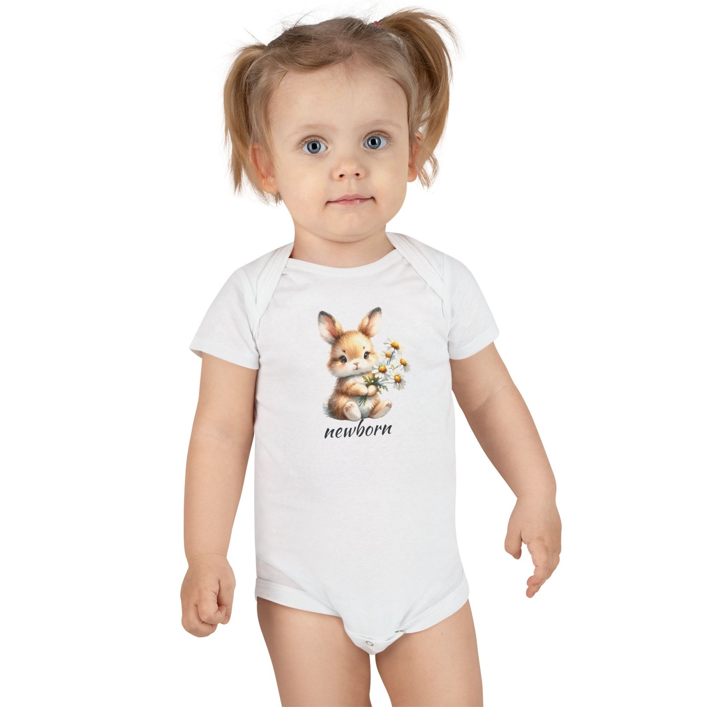 Adorable Newborn Bunny Baby Onesie, Baby Shower Gift, Infant Outfit, Cute Baby Clothing, Spring Babywear