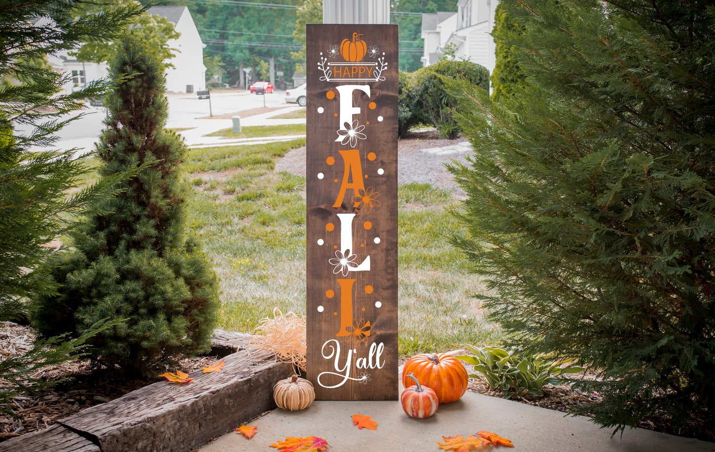Fall Porch Leaner