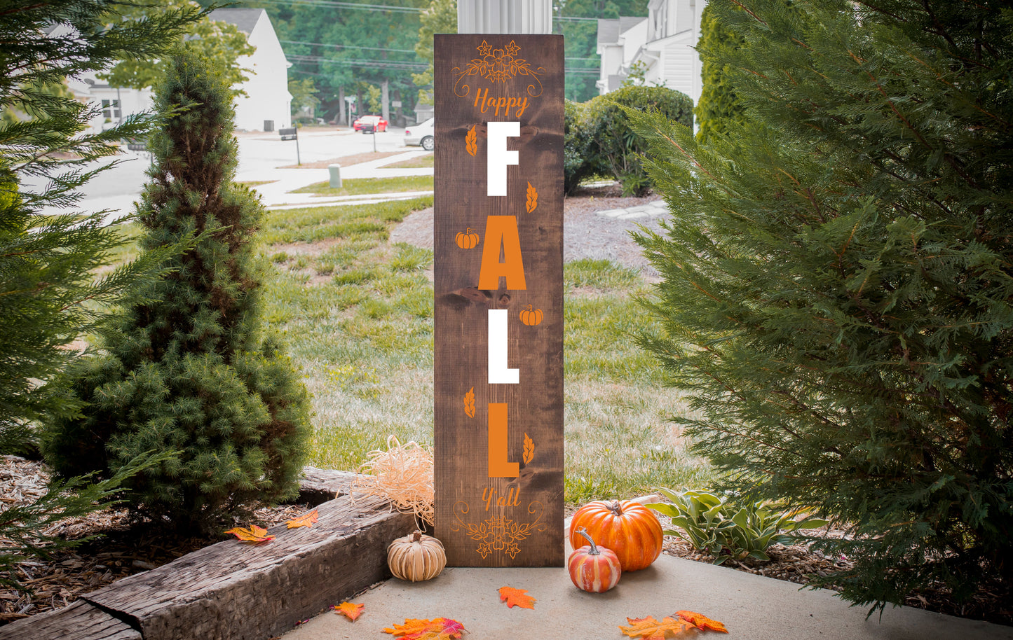 Fall Porch Leaner