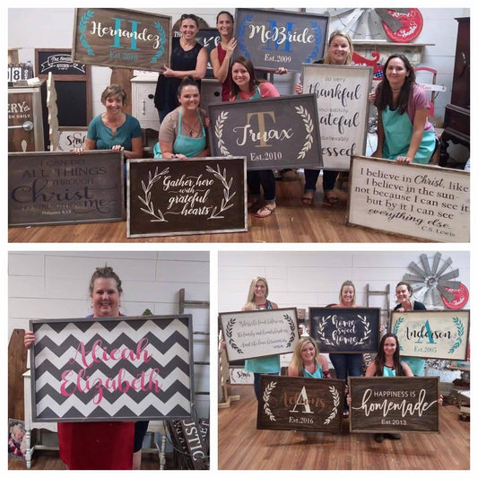 Large Framed Sign Workshop