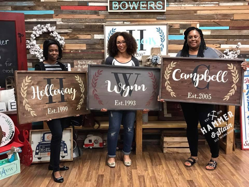 Large Framed Sign Workshop